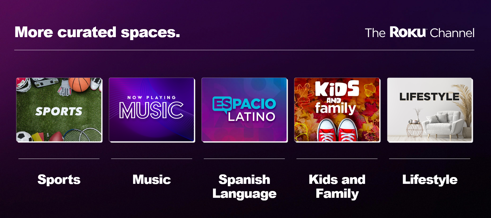 More Curated Spaces - Roku